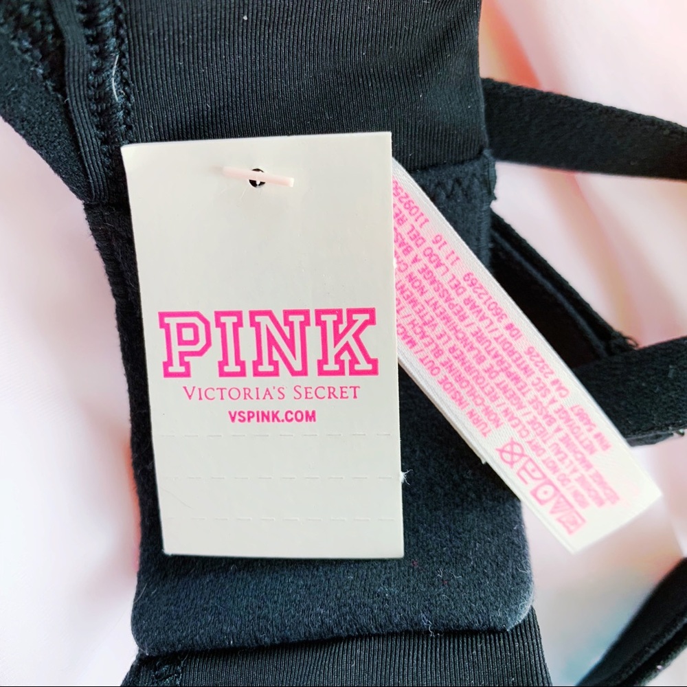 Victoria’s Secret VS PINK Coral Sports Bra Top Adjustable Size Large - Picture 6 of 7